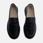 Mocasin tractorado olimpia de sintético para mujer - Negro