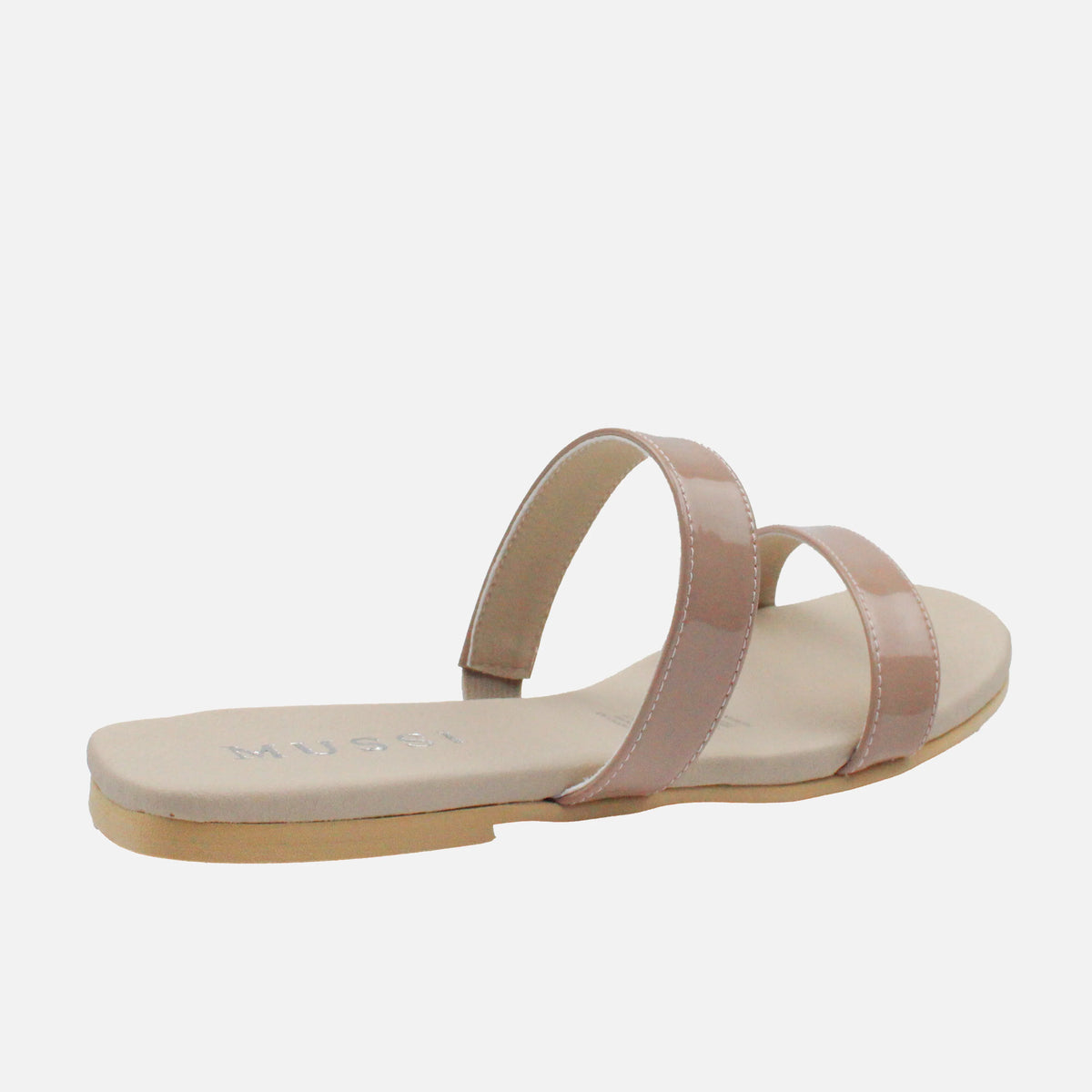 Sandalia plana alheli de sintético para mujer - Nude