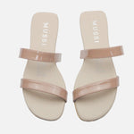 Sandalia plana alheli de sintético para mujer - Nude