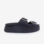 Sandalia flatform zambia de sintético para mujer - Negro