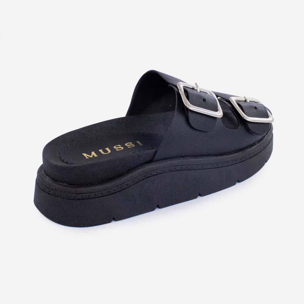 Sandalia flatform zambia de sintético para mujer - Negro
