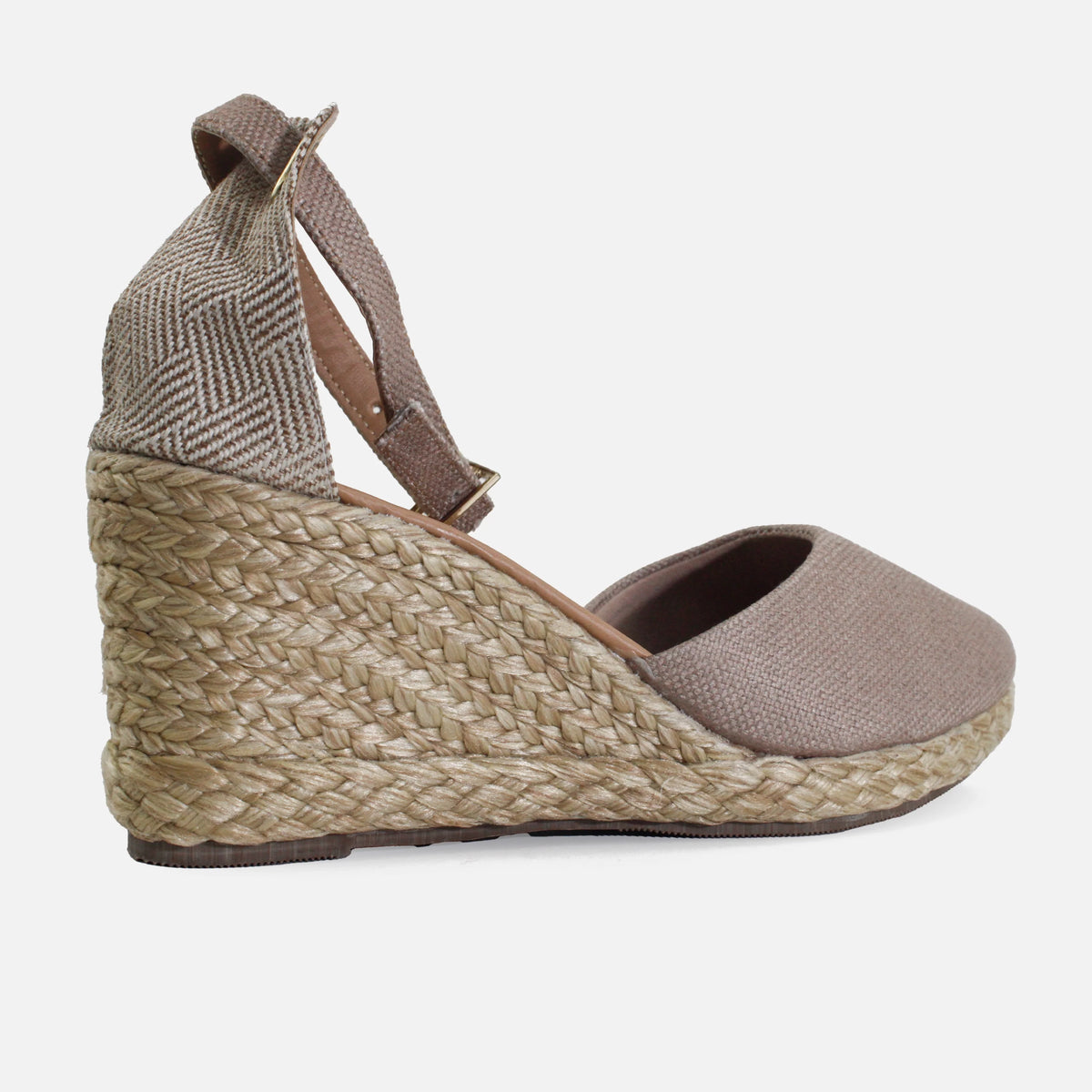 Sandalia plataforma vega de sintético para mujer - Almendra