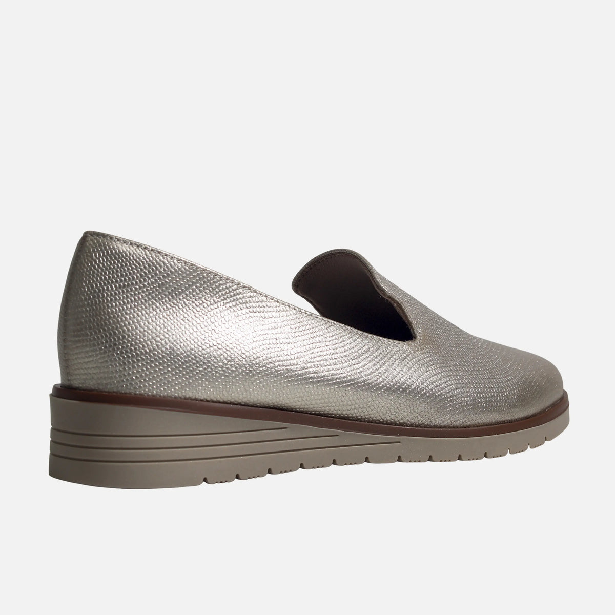 Mocasin sleeper maia de cuero para mujer - Oro