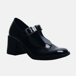 Mocasin tacon arlen de sintético para mujer - Negro