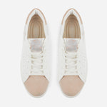 Tenis Sneakers mozambique de cuero para mujer - Hielo