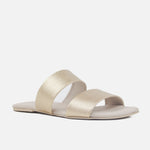 Sandalia plana carioca de sintético para mujer - Oro