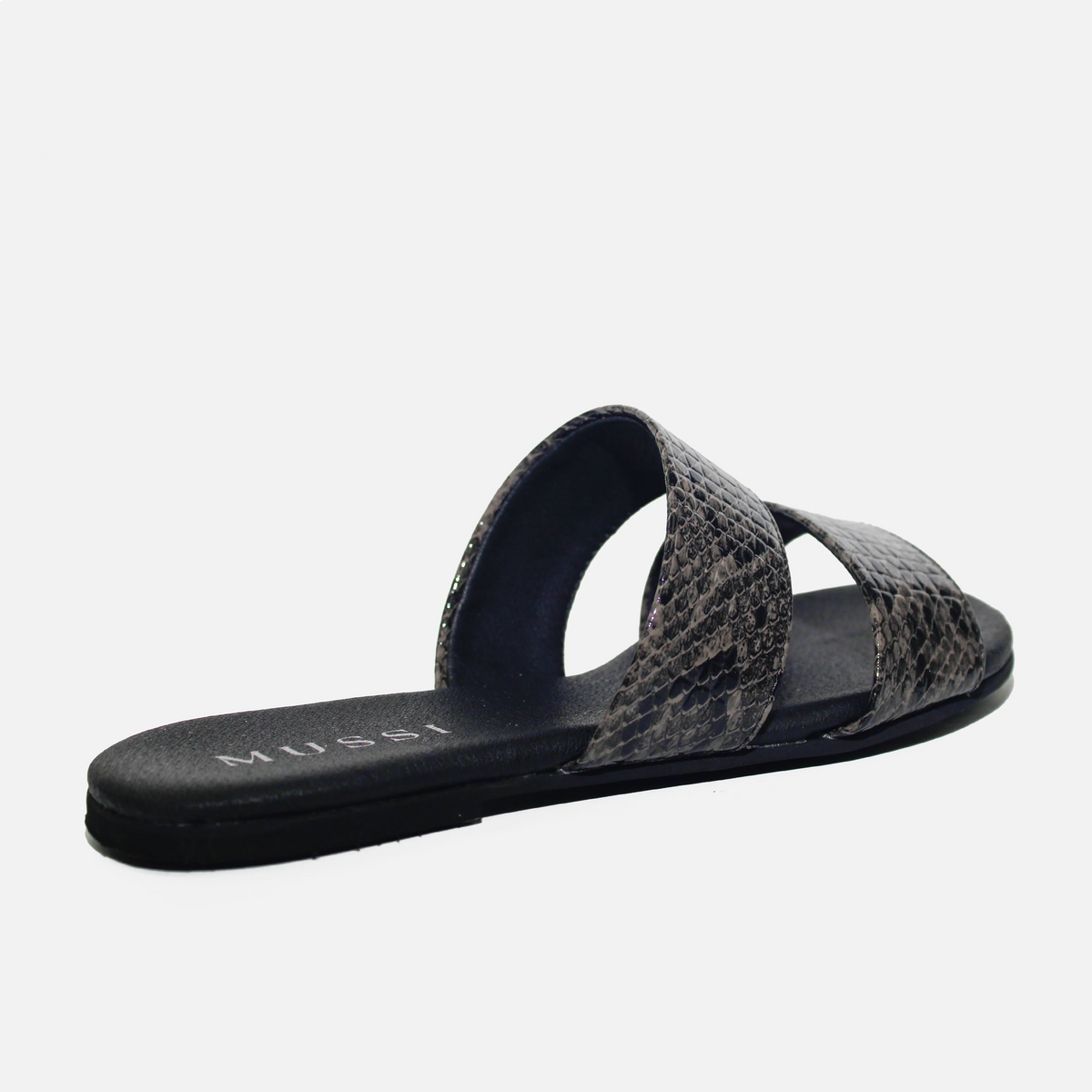 Sandalia plana carioca de sintético para mujer - Negro