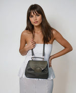 Bolso manos libres milan de cuero para mujer - Verde