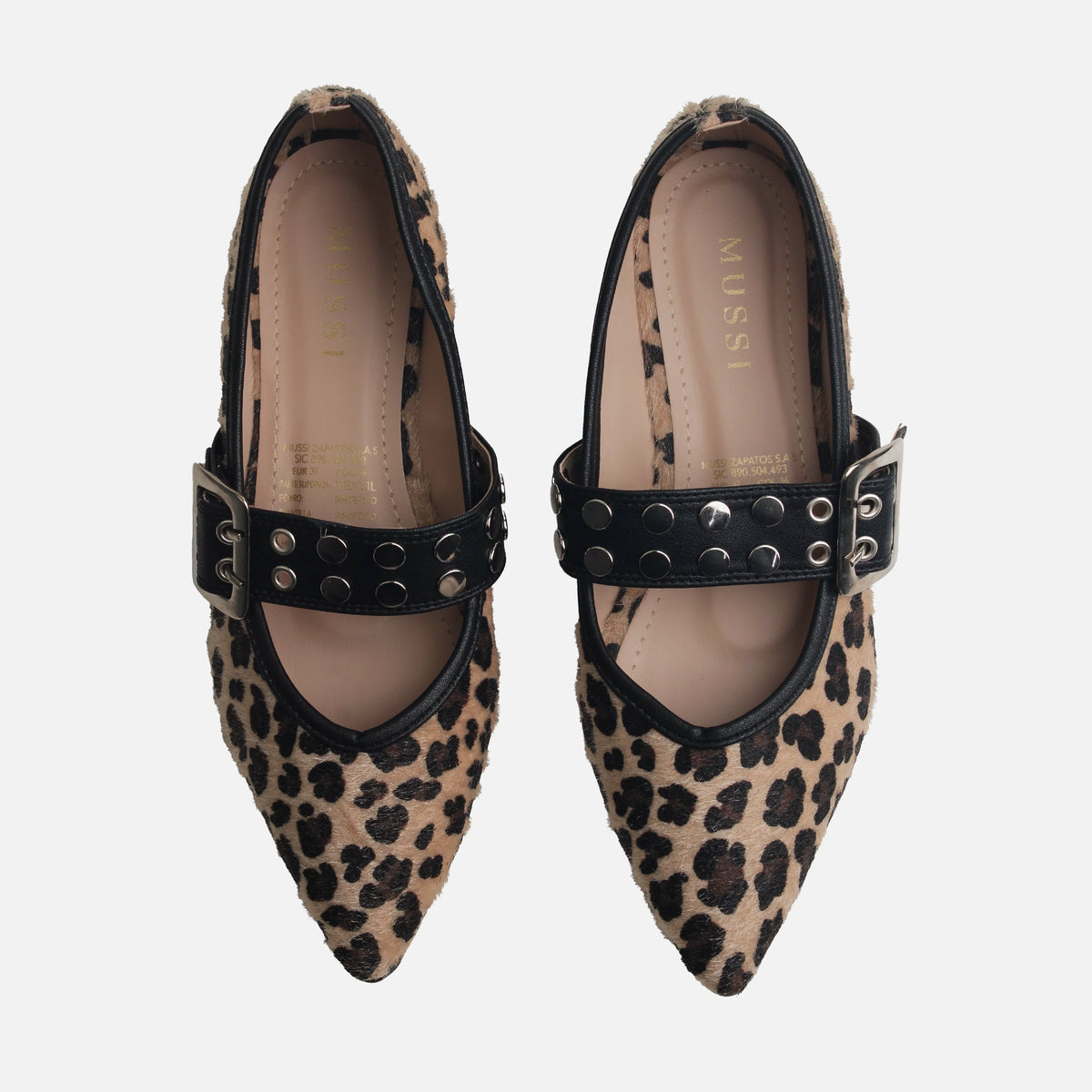 Baleta plana atena de textil para mujer - Cafe