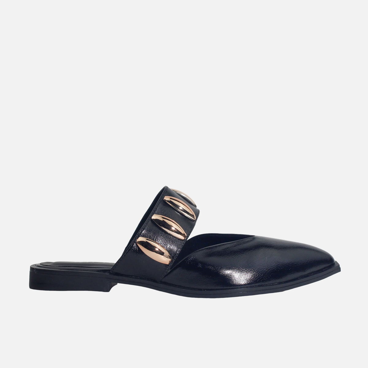 Baleta destalonada marea de sintético para mujer - Negro