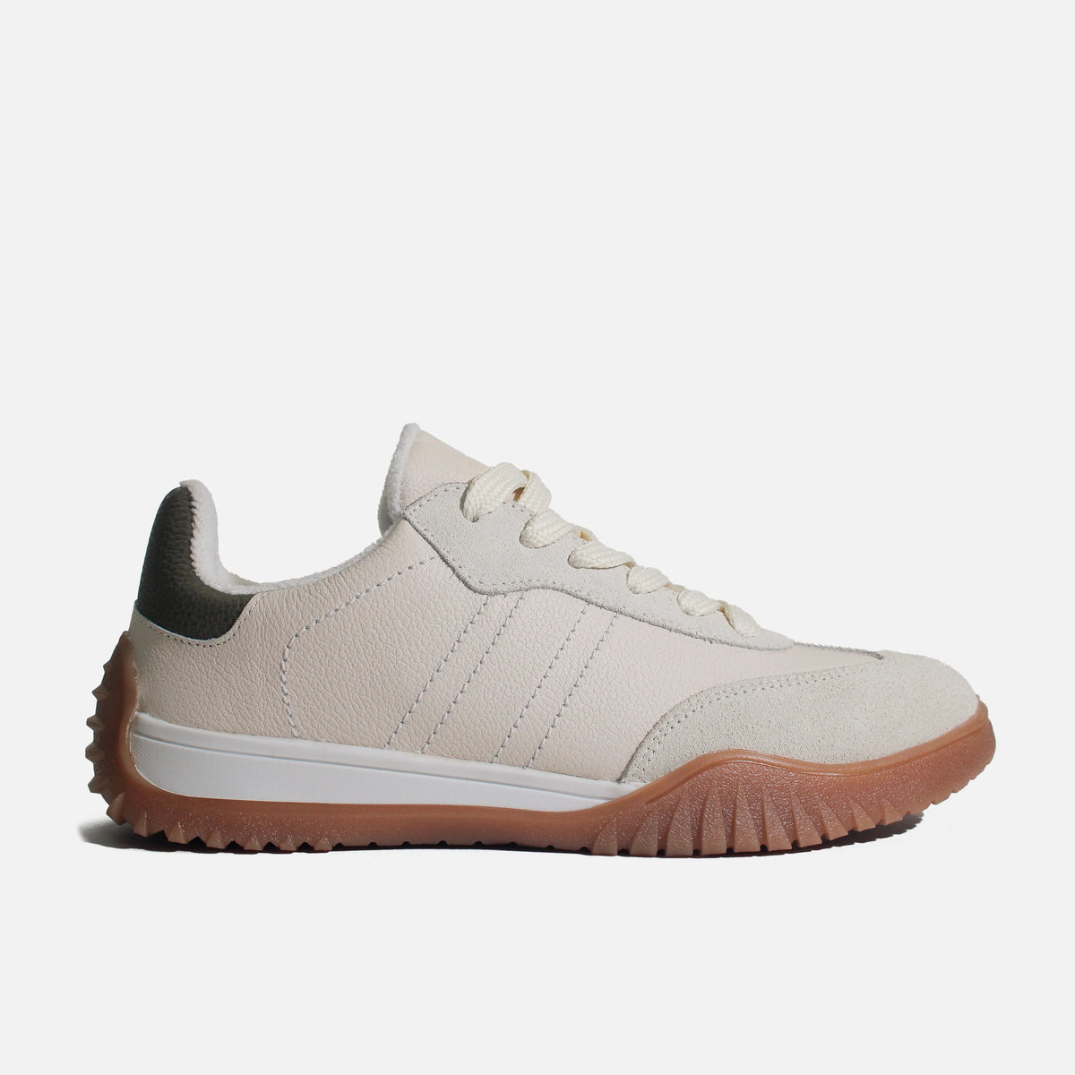 Tenis haize de cuero para mujer - Beige