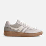 Tenis hoshi de cuero para mujer - Taupe