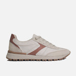 Tenis ona de cuero para mujer - Hueso