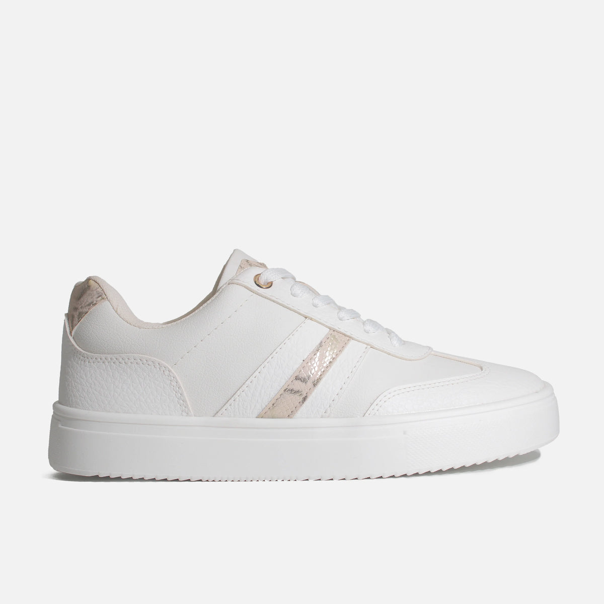 Tenis raina de sintético para mujer - Blanco