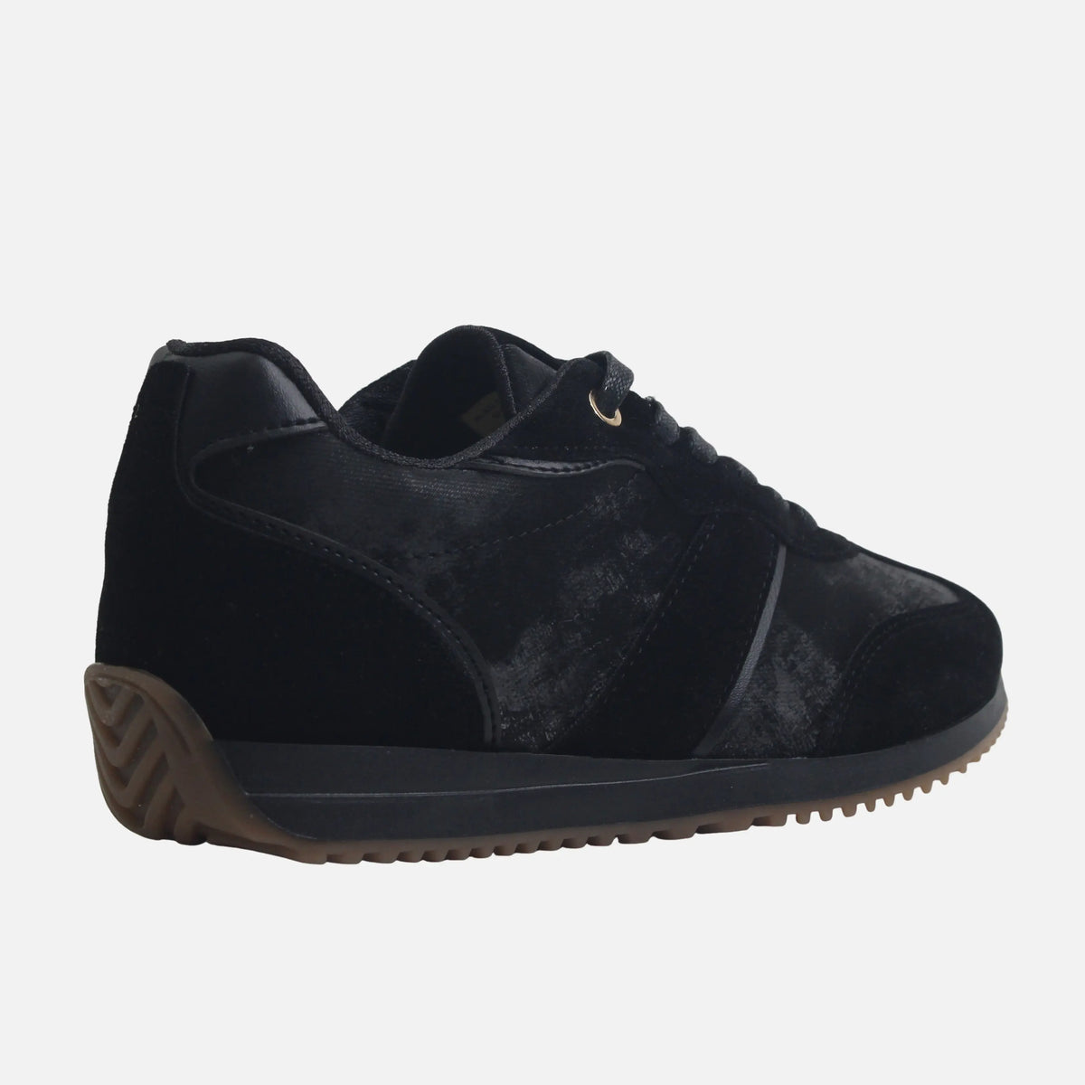 Tenis junet de sintético para mujer - Negro