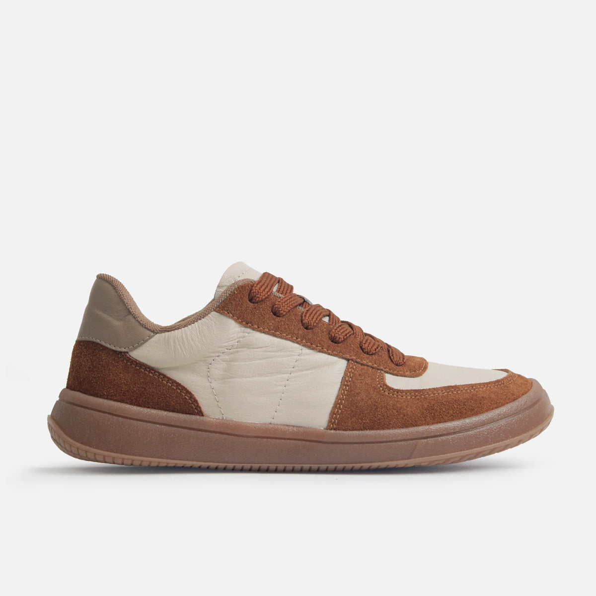 Tenis ambera de cuero para mujer - Miel