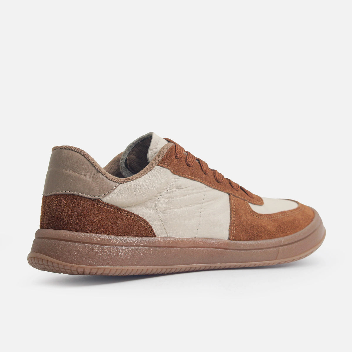 Tenis ambera de cuero para mujer - Miel