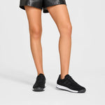 Tenis amethys de cuero para mujer - Negro