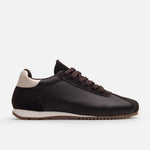 Tenis isolda de cuero para mujer - Café