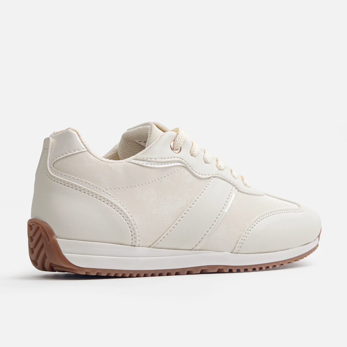 Tenis salmona de sintético para mujer - Hueso