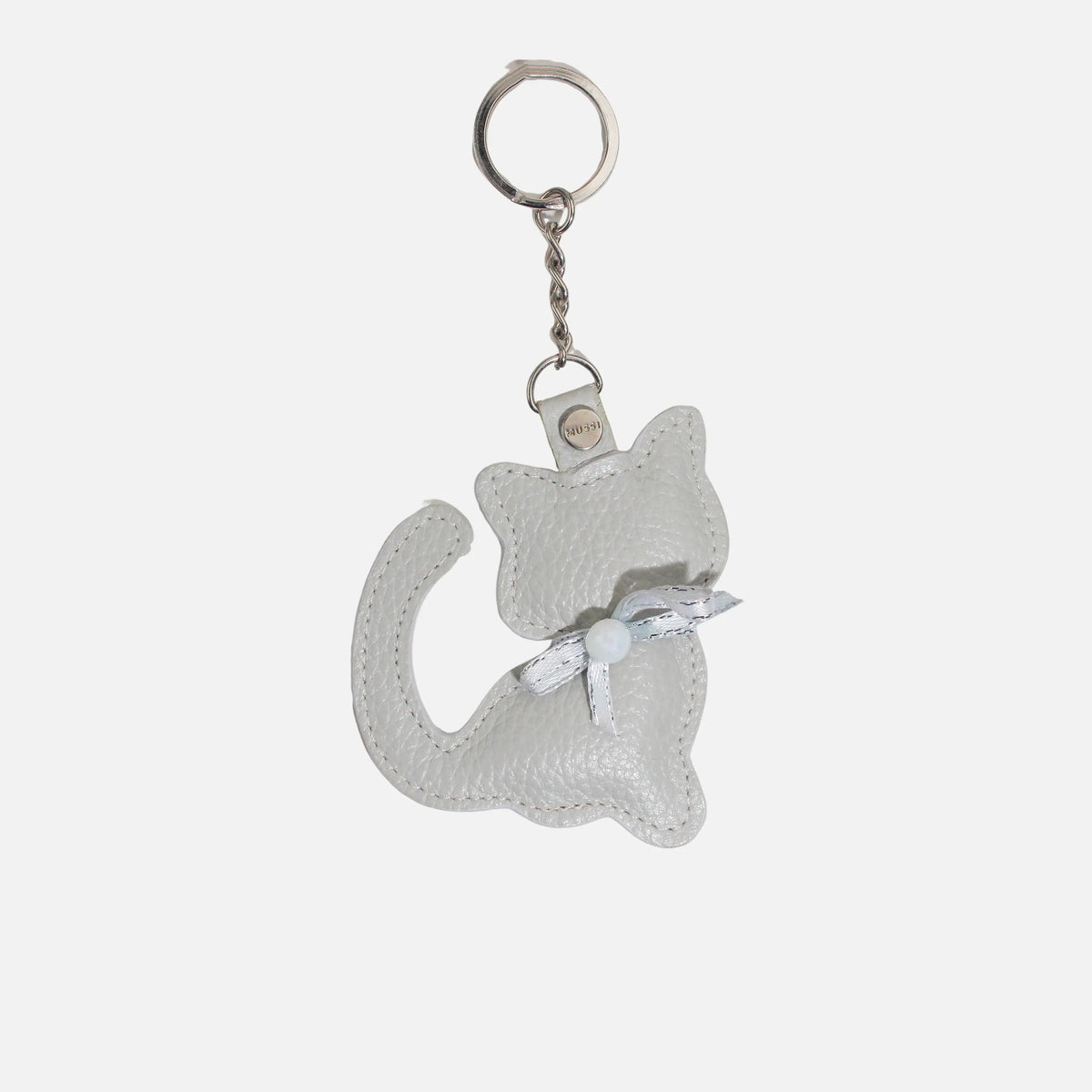 Llavero ivy de cuero para mujer - Gris