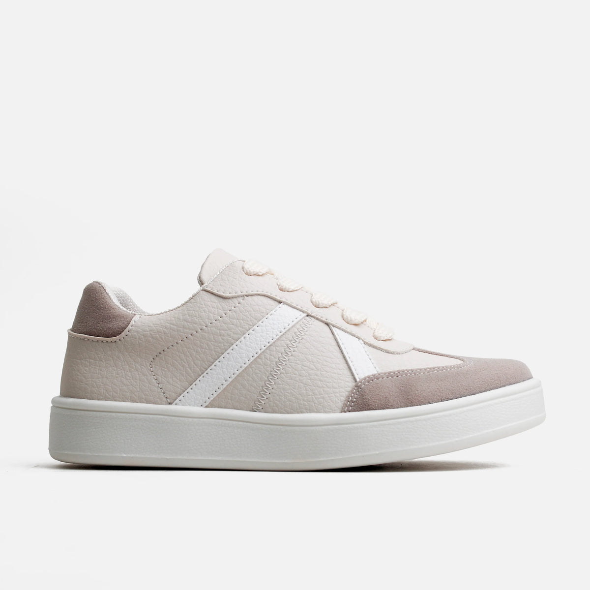 Tenis con plataforma tilda de sintético para mujer - Beige