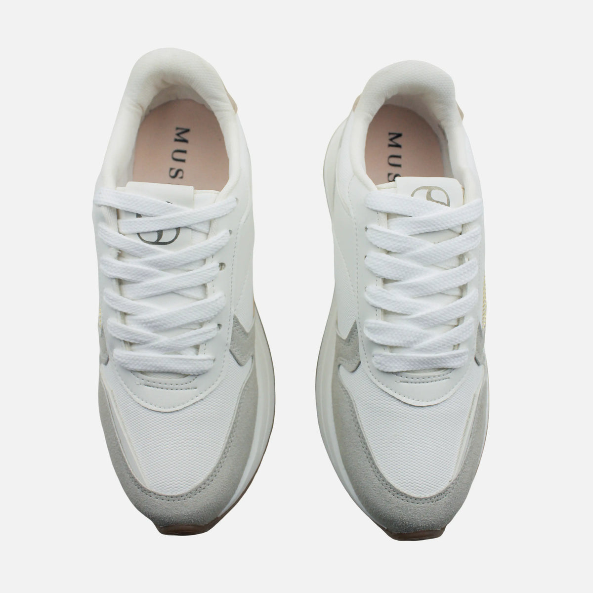 Tenis con plataforma elanor de sintético para mujer - Hueso