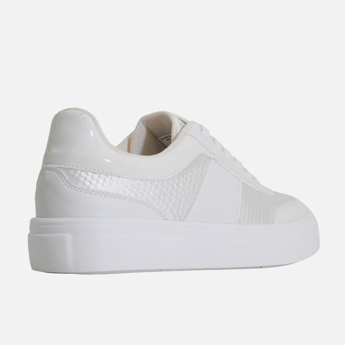 Tenis con plataforma emily de sintético para mujer - Blanco