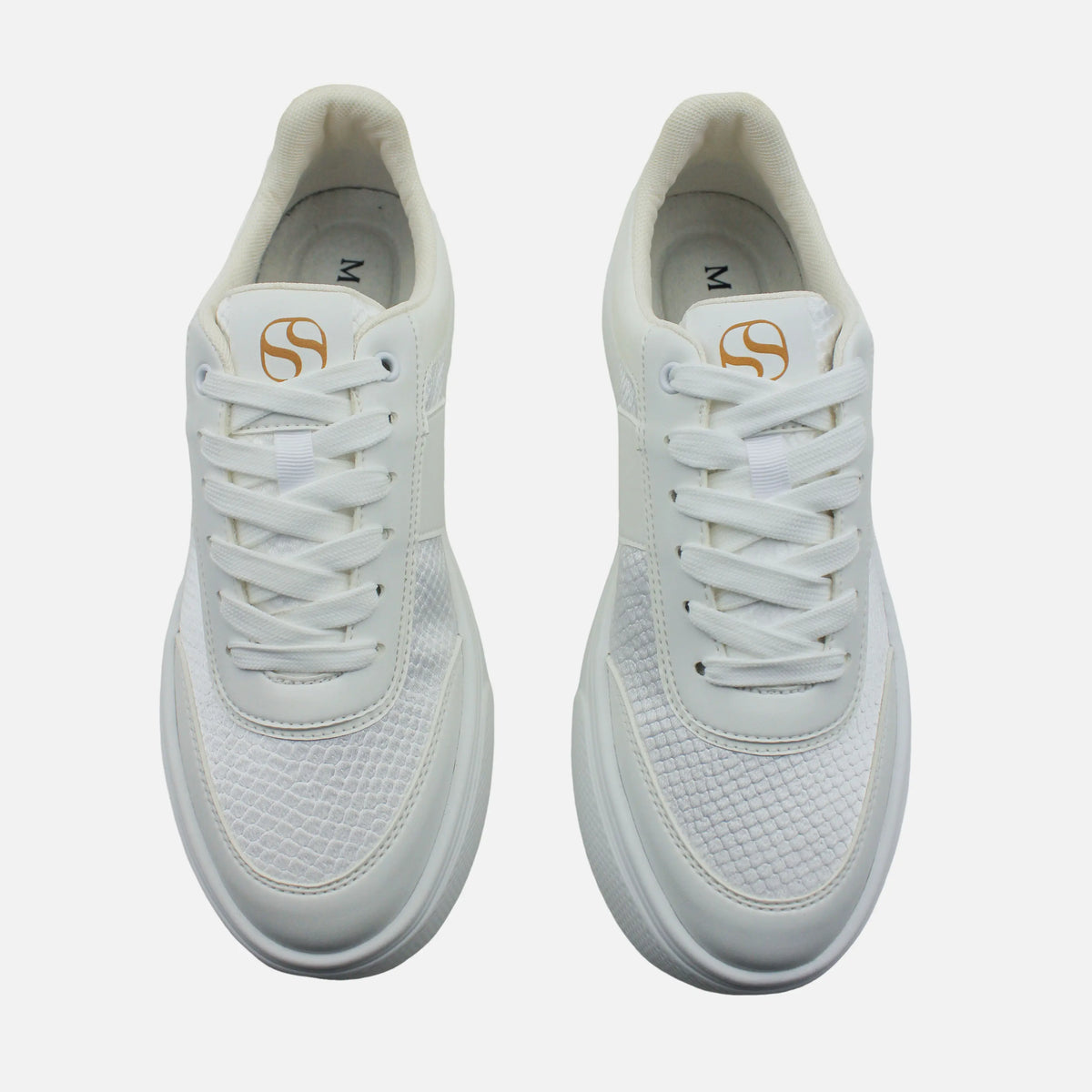 Tenis con plataforma emily de sintético para mujer - Blanco