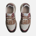 Tenis con plataforma iraia de sintético para mujer - Café