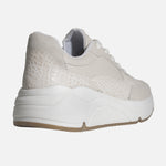 Tenis con plataforma isara de cuero para mujer - Hueso