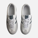 Tenis con plataforma jaral de cuero para mujer - Blanco