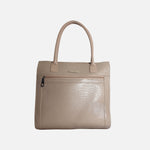 Cartera grere de cuero para mujer - Taupe