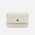 Bolso manos libres mirak de cuero para mujer - Blanco