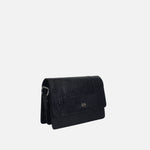 Bolso manos libres mirak de cuero para mujer - Negro