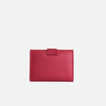 Billetera mine de cuero para mujer - Rojo