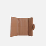 Billetera jasmine de cuero para mujer - Miel