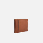 Billetera dafne de cuero para hombre - Miel