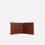 Billetera dafne de cuero para hombre - Miel