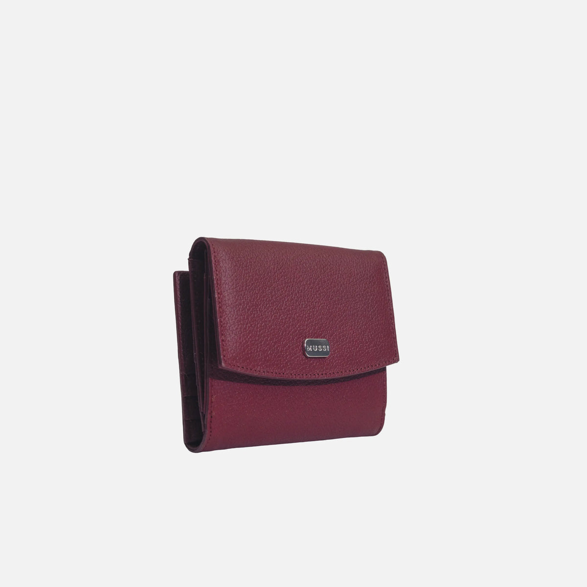 Billetera kaia de cuero para mujer - Rojo