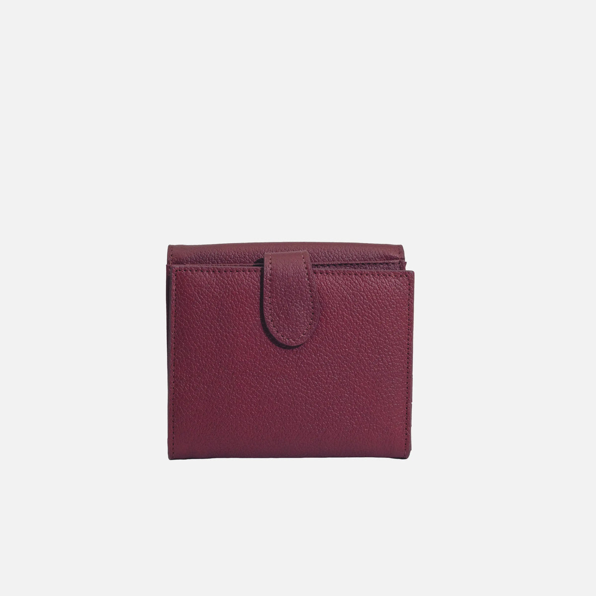 Billetera kaia de cuero para mujer - Rojo