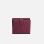 Billetera kaia de cuero para mujer - Rojo