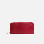 Billetera aiyana de cuero para mujer - Rojo