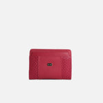 Billetera hellen de cuero para mujer - Rojo