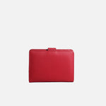 Billetera nayra de cuero para mujer - Rojo