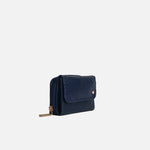 Billetera zem de cuero para mujer - Azul