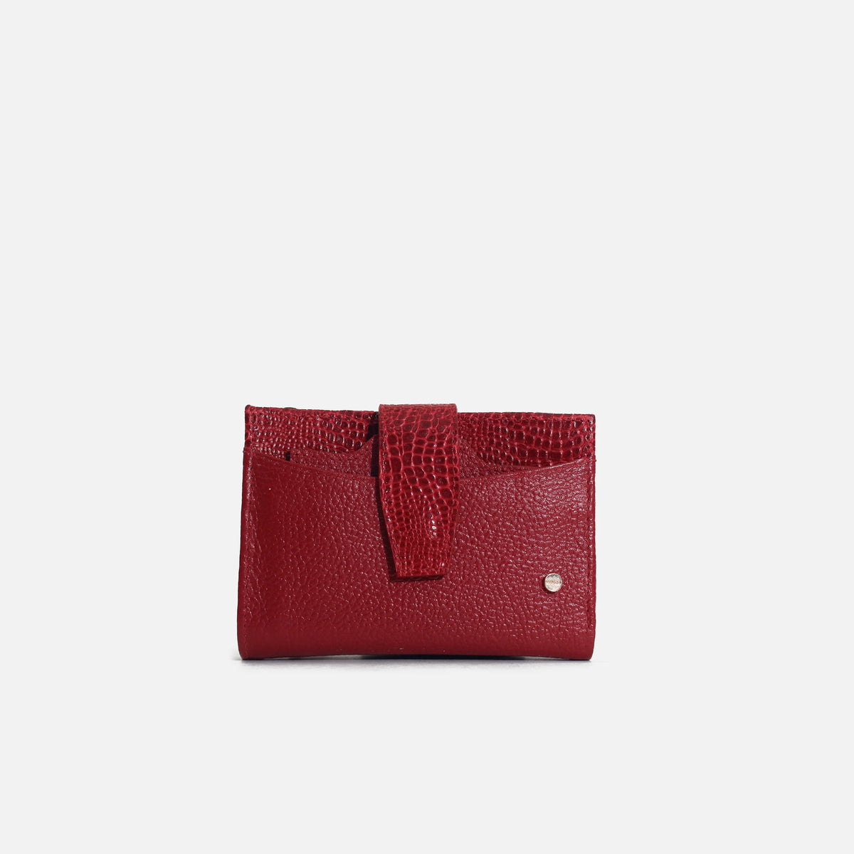 Billetera alani de cuero para mujer - Rojo
