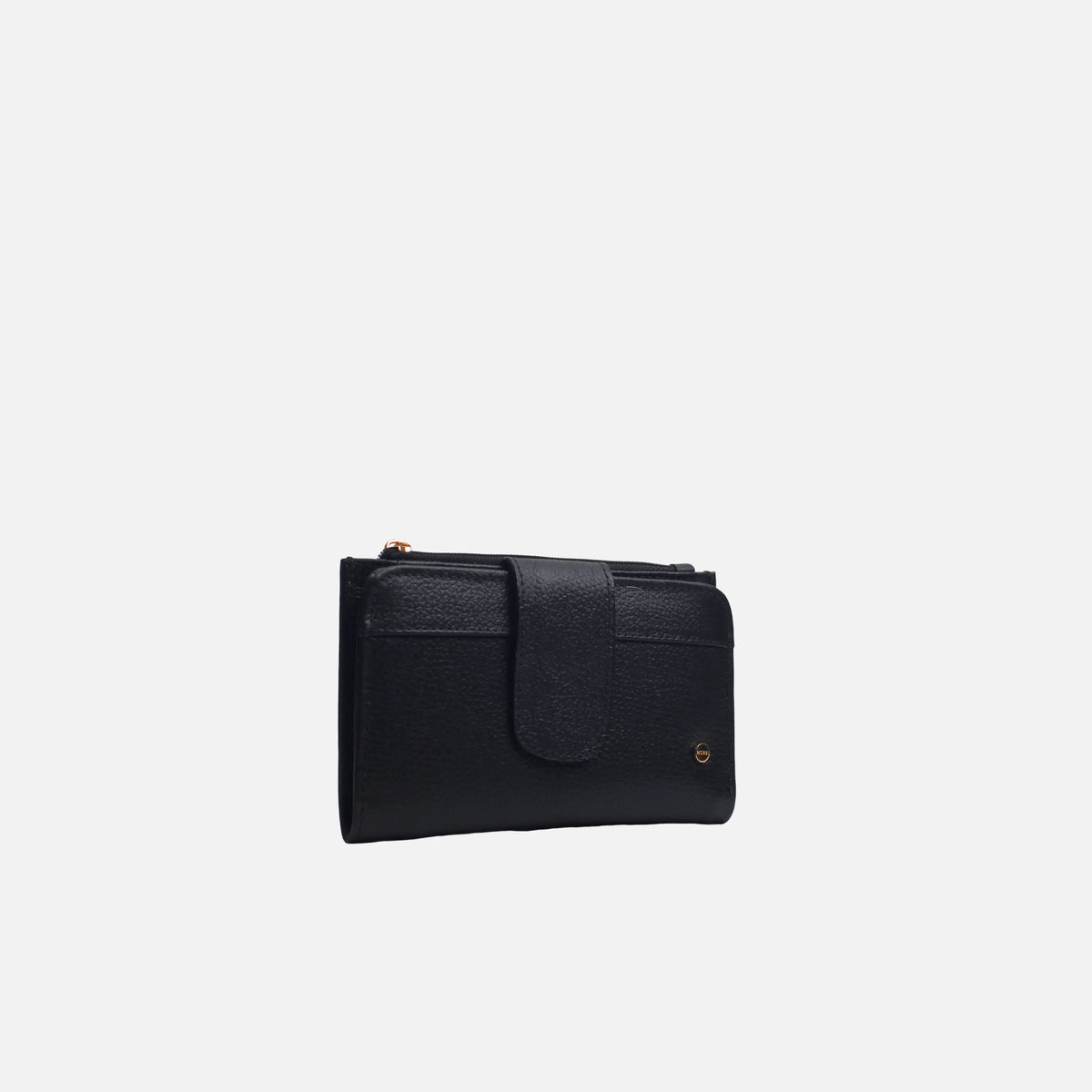 Billetera gala de cuero para mujer - Negro