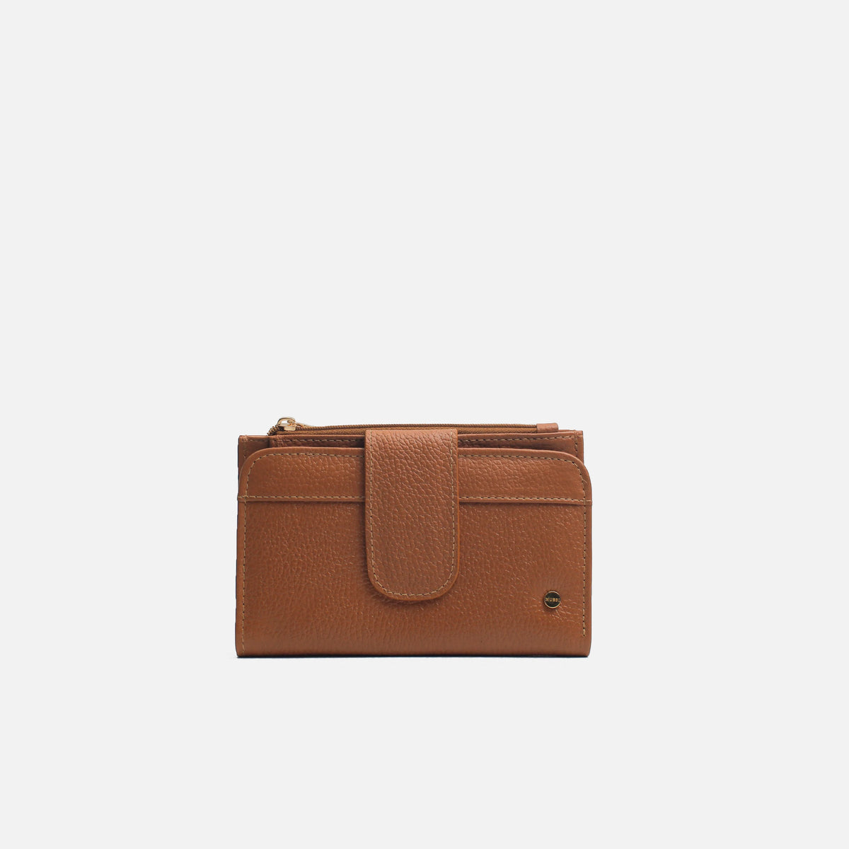 Billetera gala de cuero para mujer - Miel