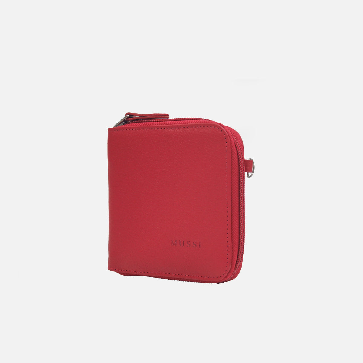 Billetera margherita de cuero para mujer - Rojo